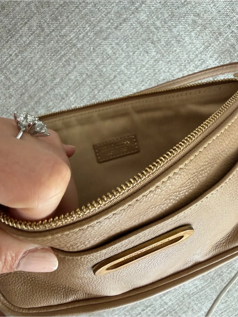 🗽Jimmy Choo Logo Leather Bag